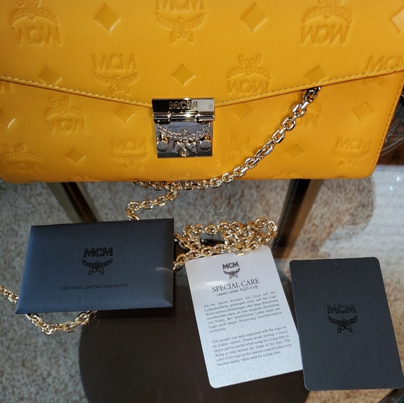 MCM Yellow Crossbody Bag - Picture 4 of 8